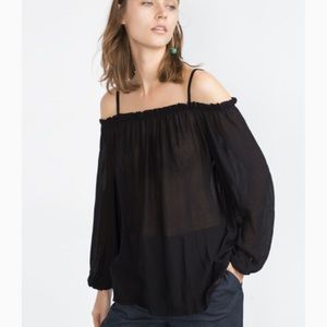 ZARA Off the Shoulder Blouse